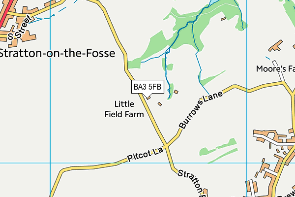 BA3 5FB map - OS VectorMap District (Ordnance Survey)