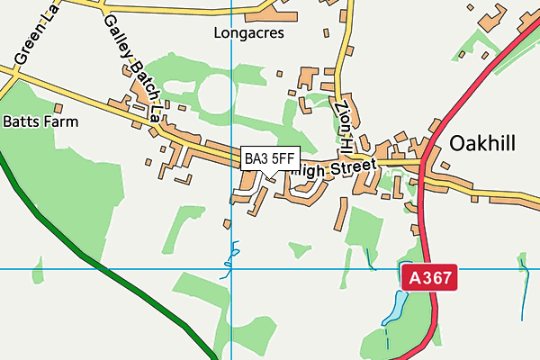 BA3 5FF map - OS VectorMap District (Ordnance Survey)