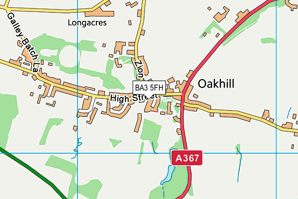 BA3 5FH map - OS VectorMap District (Ordnance Survey)