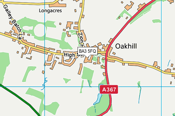 BA3 5FQ map - OS VectorMap District (Ordnance Survey)