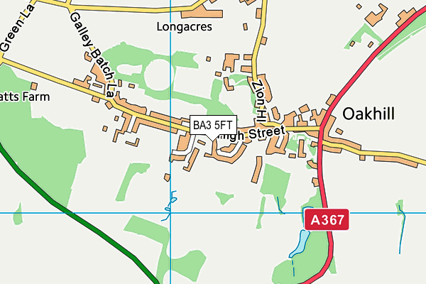 BA3 5FT map - OS VectorMap District (Ordnance Survey)