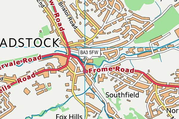 BA3 5FW map - OS VectorMap District (Ordnance Survey)