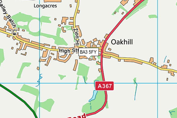 BA3 5FY map - OS VectorMap District (Ordnance Survey)