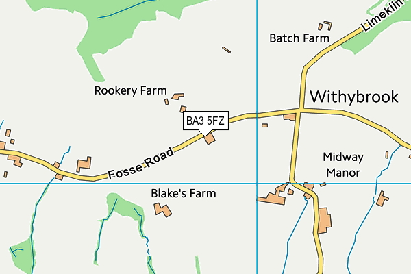 BA3 5FZ map - OS VectorMap District (Ordnance Survey)