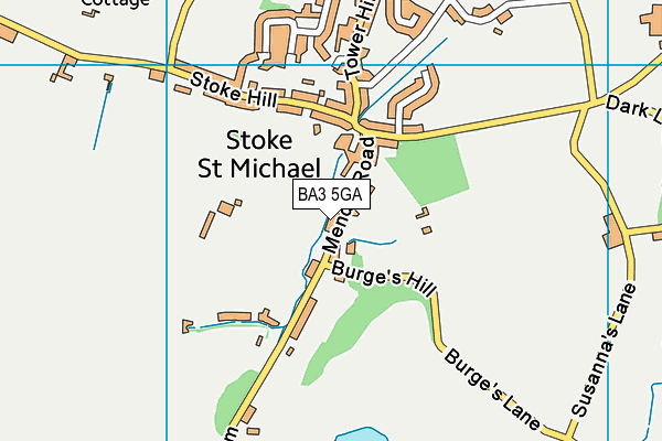 BA3 5GA map - OS VectorMap District (Ordnance Survey)