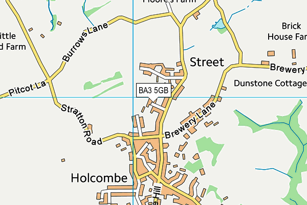 BA3 5GB map - OS VectorMap District (Ordnance Survey)