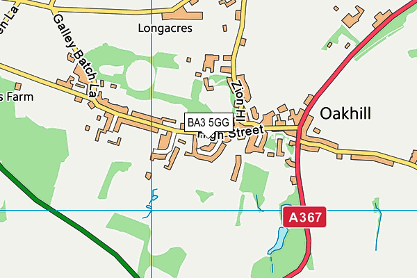 BA3 5GG map - OS VectorMap District (Ordnance Survey)