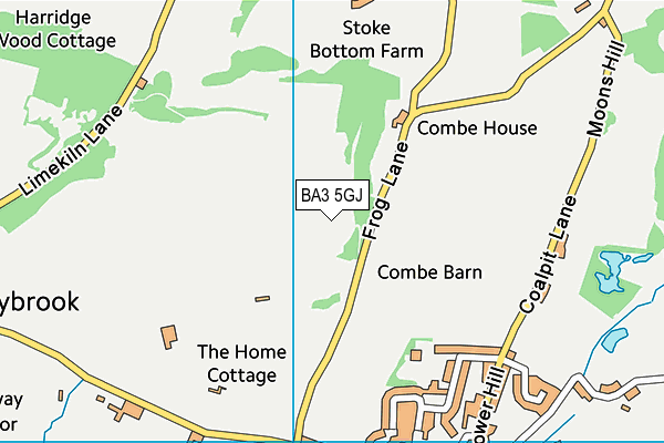 BA3 5GJ map - OS VectorMap District (Ordnance Survey)