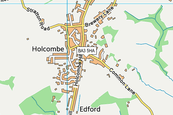 BA3 5HA map - OS VectorMap District (Ordnance Survey)