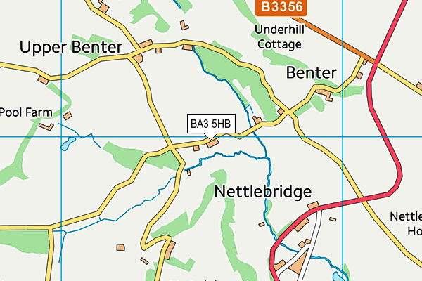 BA3 5HB map - OS VectorMap District (Ordnance Survey)