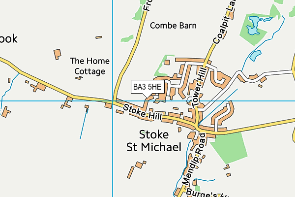 BA3 5HE map - OS VectorMap District (Ordnance Survey)