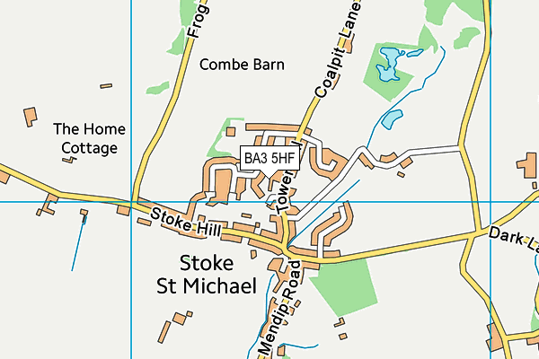 BA3 5HF map - OS VectorMap District (Ordnance Survey)