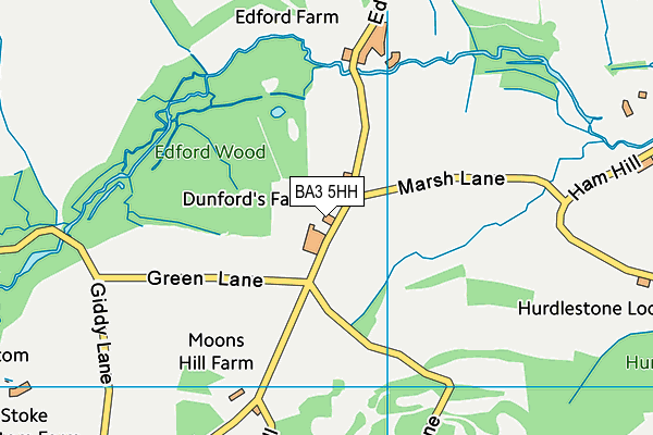 BA3 5HH map - OS VectorMap District (Ordnance Survey)