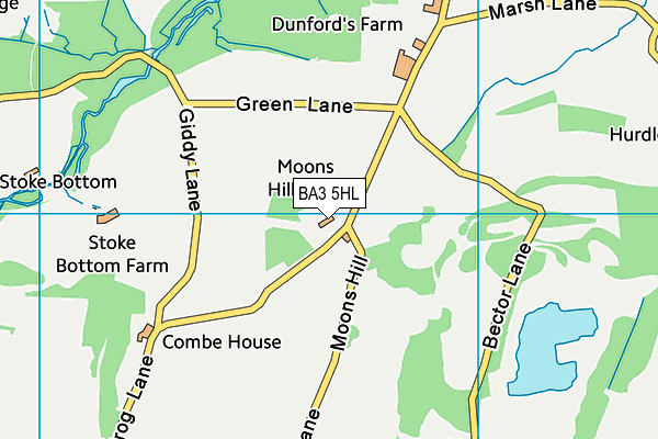 BA3 5HL map - OS VectorMap District (Ordnance Survey)