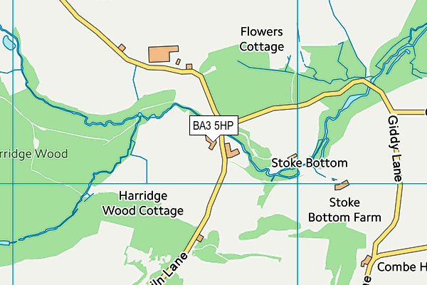 BA3 5HP map - OS VectorMap District (Ordnance Survey)