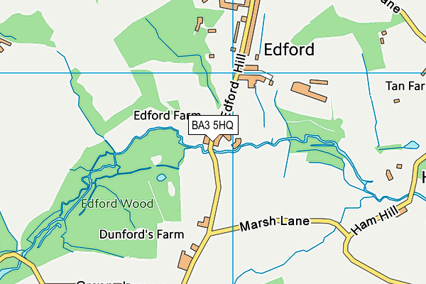 BA3 5HQ map - OS VectorMap District (Ordnance Survey)