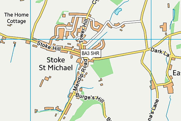 BA3 5HR map - OS VectorMap District (Ordnance Survey)