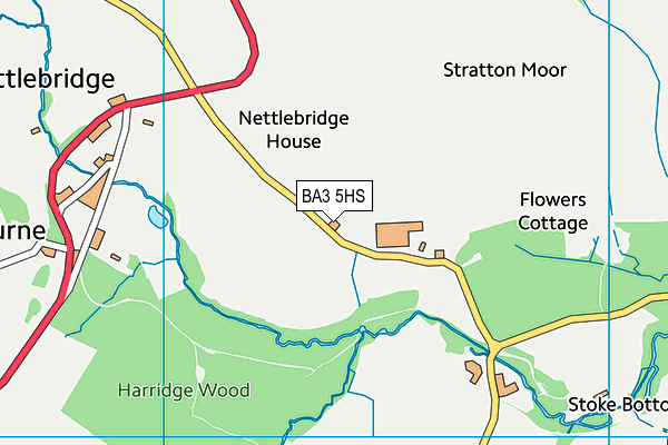 BA3 5HS map - OS VectorMap District (Ordnance Survey)