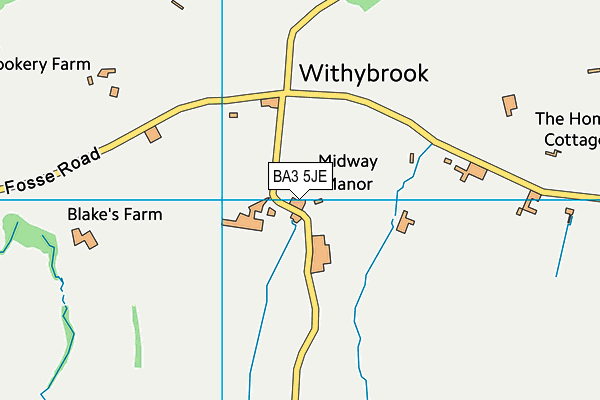 BA3 5JE map - OS VectorMap District (Ordnance Survey)