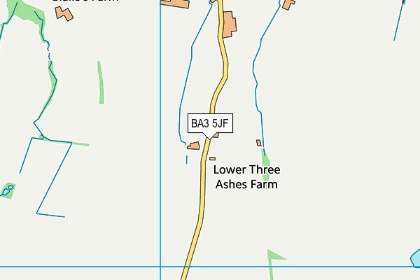 BA3 5JF map - OS VectorMap District (Ordnance Survey)