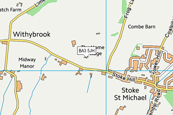 BA3 5JH map - OS VectorMap District (Ordnance Survey)