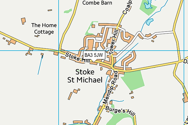 BA3 5JW map - OS VectorMap District (Ordnance Survey)