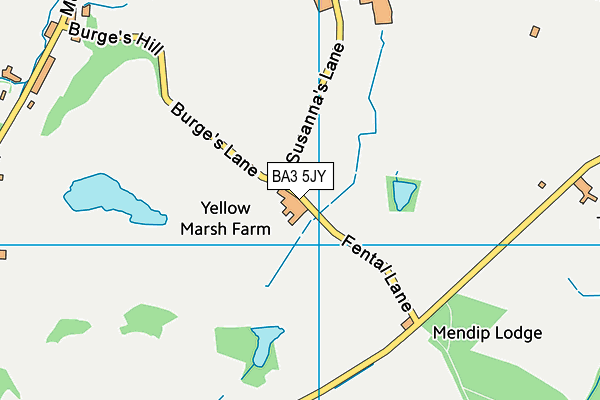 BA3 5JY map - OS VectorMap District (Ordnance Survey)