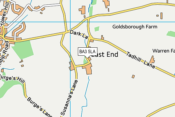 BA3 5LA map - OS VectorMap District (Ordnance Survey)