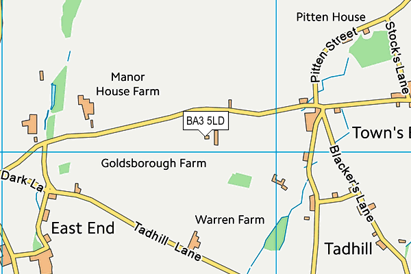 BA3 5LD map - OS VectorMap District (Ordnance Survey)