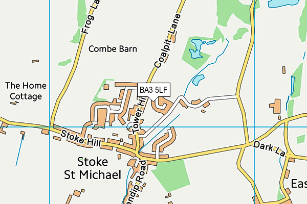 BA3 5LF map - OS VectorMap District (Ordnance Survey)