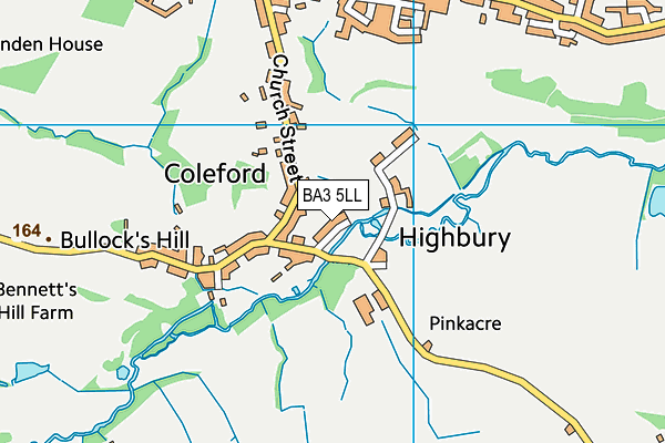 BA3 5LL map - OS VectorMap District (Ordnance Survey)