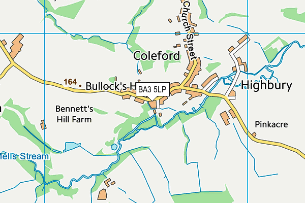 BA3 5LP map - OS VectorMap District (Ordnance Survey)