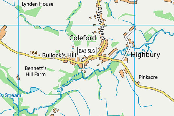 BA3 5LS map - OS VectorMap District (Ordnance Survey)