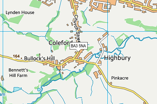 BA3 5NA map - OS VectorMap District (Ordnance Survey)