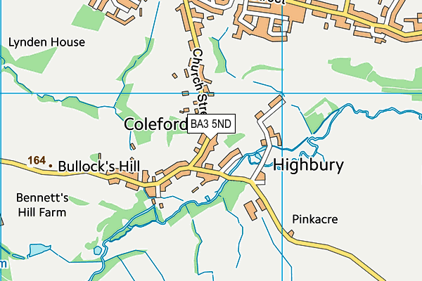 BA3 5ND map - OS VectorMap District (Ordnance Survey)