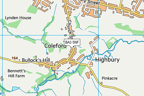 BA3 5NF map - OS VectorMap District (Ordnance Survey)