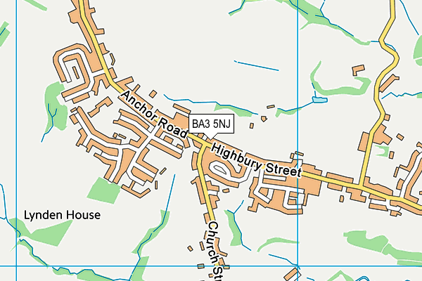 BA3 5NJ map - OS VectorMap District (Ordnance Survey)