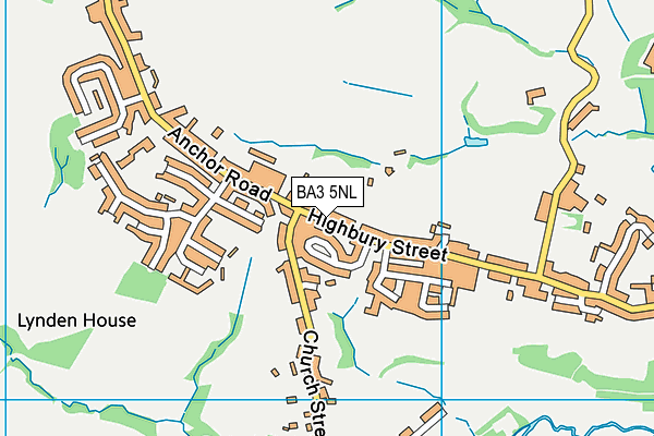 BA3 5NL map - OS VectorMap District (Ordnance Survey)