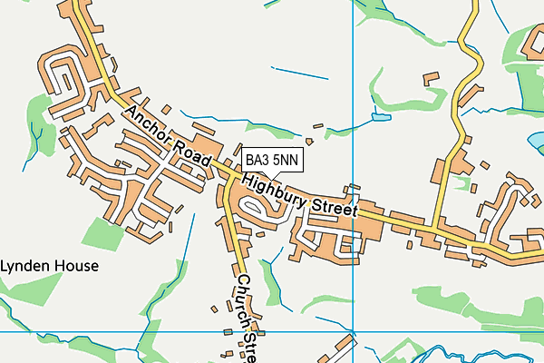 BA3 5NN map - OS VectorMap District (Ordnance Survey)