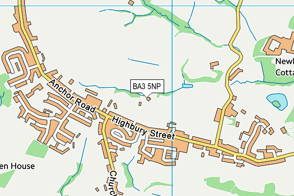 BA3 5NP map - OS VectorMap District (Ordnance Survey)