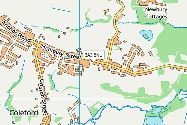 BA3 5NU map - OS VectorMap District (Ordnance Survey)