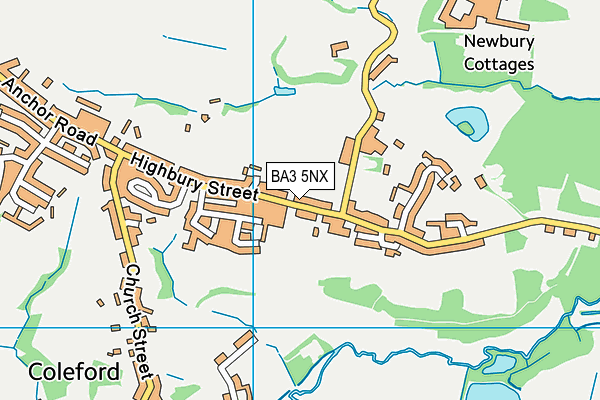 BA3 5NX map - OS VectorMap District (Ordnance Survey)