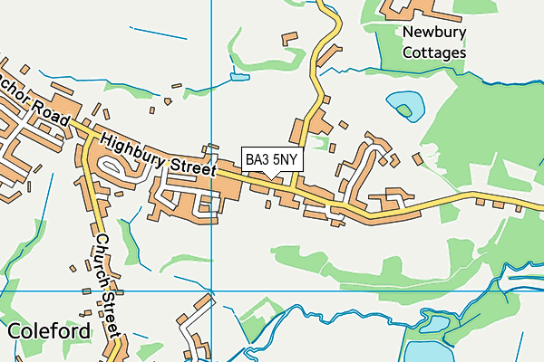 BA3 5NY map - OS VectorMap District (Ordnance Survey)