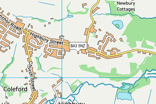 BA3 5NZ map - OS VectorMap District (Ordnance Survey)