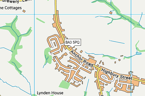 BA3 5PQ map - OS VectorMap District (Ordnance Survey)