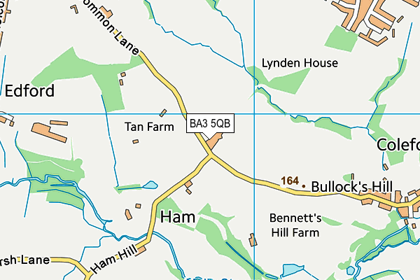 BA3 5QB map - OS VectorMap District (Ordnance Survey)