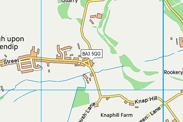 BA3 5QG map - OS VectorMap District (Ordnance Survey)