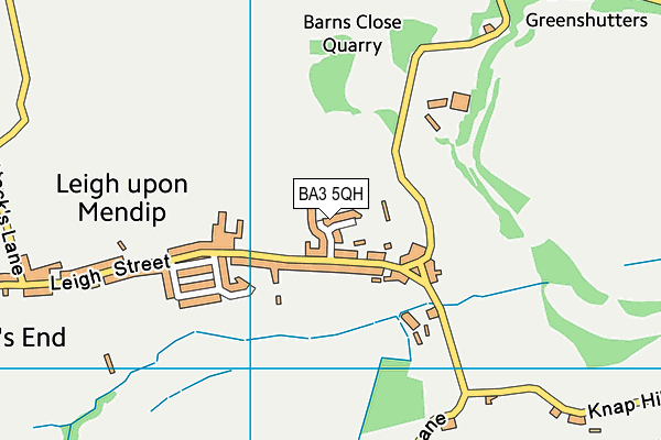 BA3 5QH map - OS VectorMap District (Ordnance Survey)