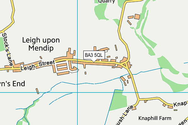 BA3 5QL map - OS VectorMap District (Ordnance Survey)