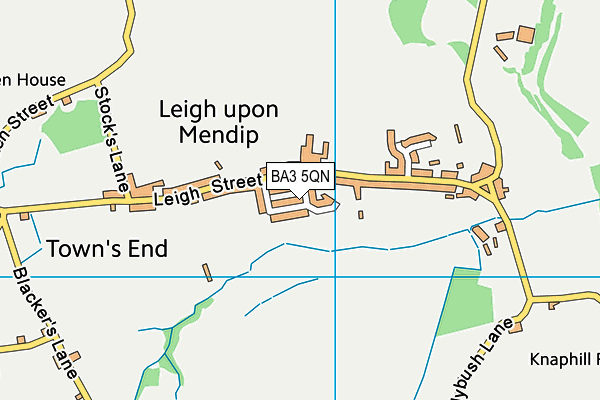 BA3 5QN map - OS VectorMap District (Ordnance Survey)